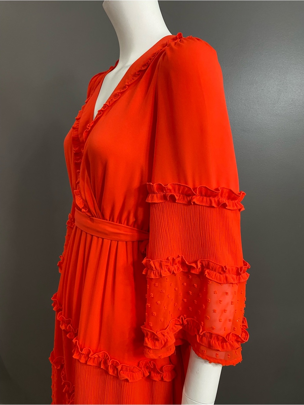 Alexis x Target Angel Sleeve Tiered Ruffle Dress Size XXS - Picture 5 of 13